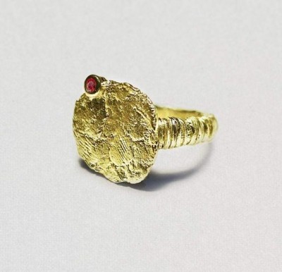 #KARBISKI #Granet #Gold #Ring #Grenat #Or #Grenat