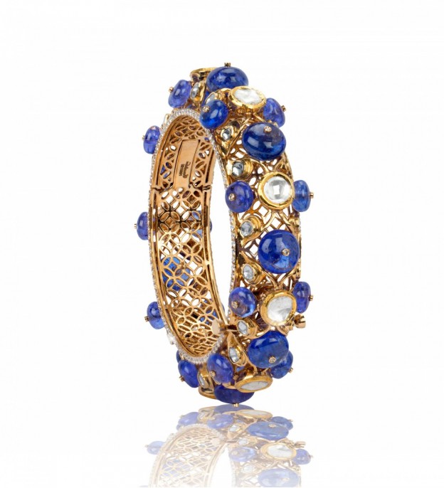 #MIRARI #YELLOW GOLD #DIAMONDS #TANZANITE BEADS.