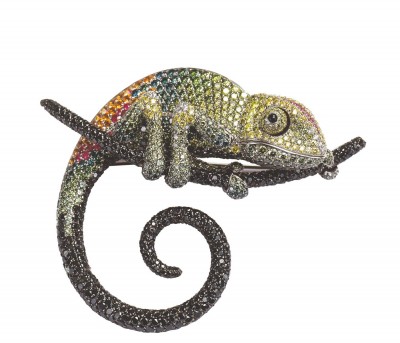 #PALMIERO #Chameleon brooch #18-karat gold