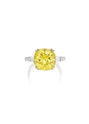 #SALLY RIDER #ring #yellow diamond #white diamonds
