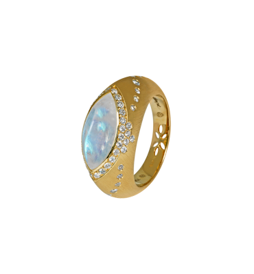 #ALEXANDRA ABRAMCZYK #Sultane #Pierre de Lune #Moonstone #OrJaune #Diamants #Diamonds
