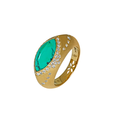 #ALEXANDRA ABRAMCZYK #Sultane #Turquoise #OrJaune #Diamants #Diamonds