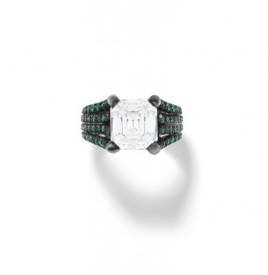 #MARCHAK #Bague #Diamant #Emeraudes #Diamond #Emerald #Ring