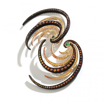 EMMANUEL TARPIN #Bird-of-paradise #earrings