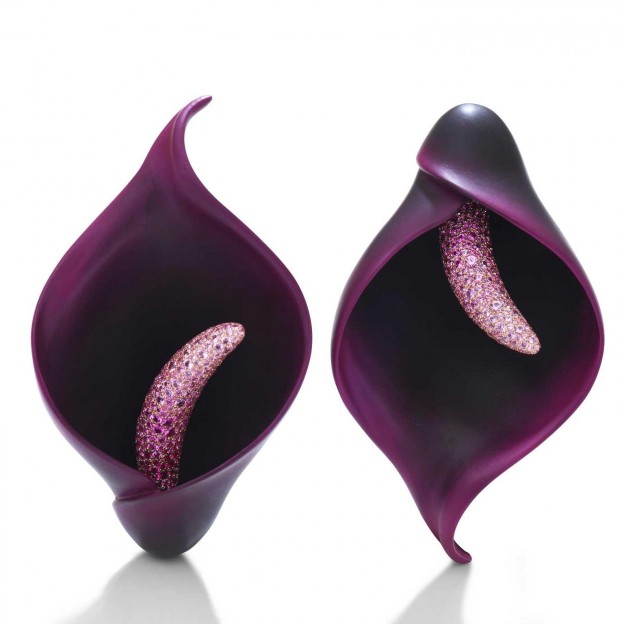 EMMANUEL TARPIN #violet aluminium #earrings
