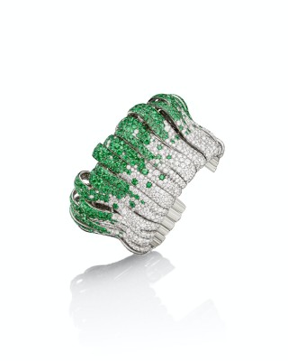 #FAWAZ GRUOSI #Emerald #emeraude #Diamant #Diamond #Bracelet
