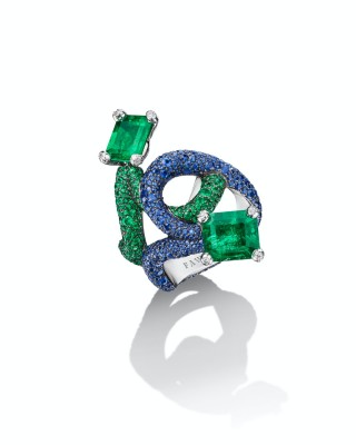 #FAWAZ GRUOSI #Emerald #emeraude #Diamant #Diamond #Ring #Bague
