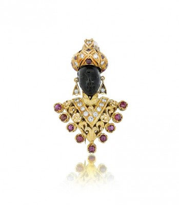 #NARDI #Broche #Ambre #PierreDeLune #Rubis #Diamants #Amber #Moonstone #Ruby #Diamond #Brooch
