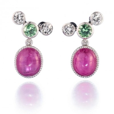 #PEKKA KULMALA #Earrings #Rubies