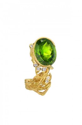#THIERRY VENDOME #Bague 'waabi' #peridot #2007