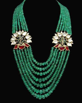 #UMARAO #24kGold #Diamonds #Rubies #Emeralds #Necklace