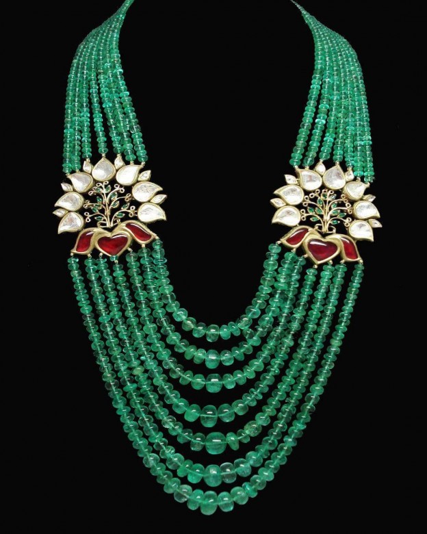 #UMARAO #24kGold #Diamonds #Rubies #Emeralds #Necklace