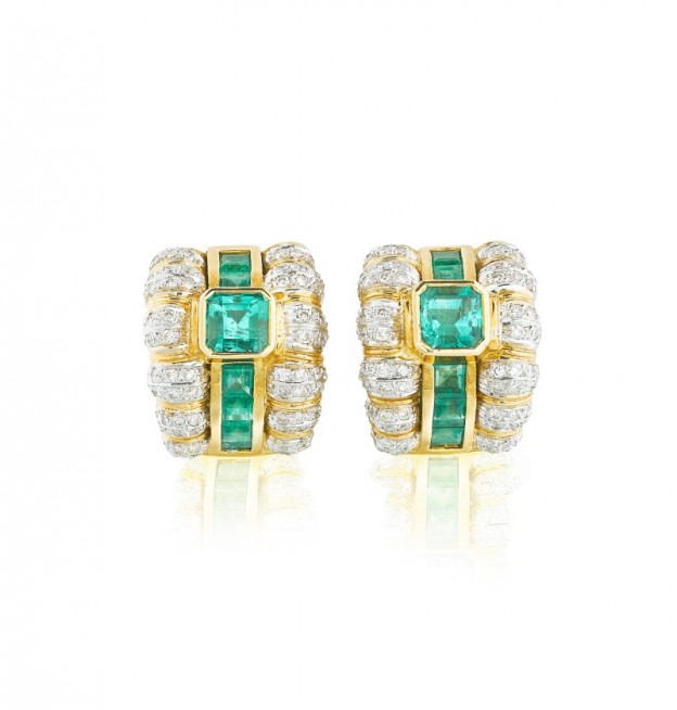 #VASARI #Boucles #Emeraudes #Diamants #Emerald #Diamond #Earrings