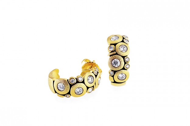 #ALEX SEPKUS #18k gold and diamond 'Candy' earrings #Diamants #Boucles d'oreilles