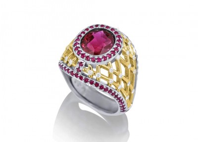 #DAVID HOLT #Or #platine #diamants #rubis Gold #Platinum #Ruby #Diamond