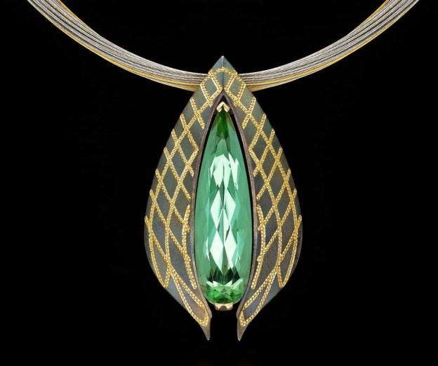 #DAVID ZOLTAN #Tourmaline #Pendant