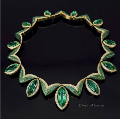 #HENN OF LONDON #Necklace #Tourmalines #Diamonds