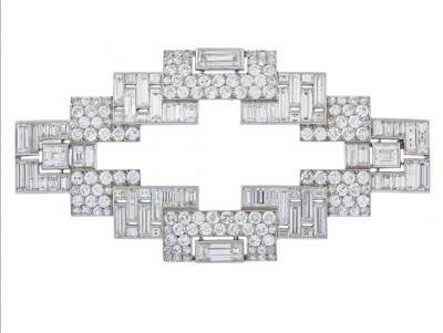 #JANESICH #Art Deco #Platinum #Diamond #Booch #Platine #Diamant #Broche