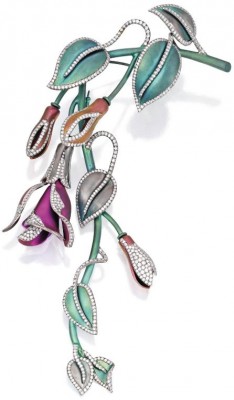 #MARGERITA BURGENER #Titanium #diamond #pendant-brooch # Titane #Diamant #Broche