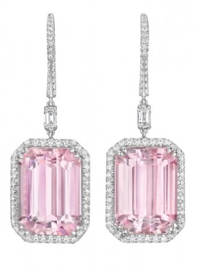 #MARHERITA BURGENER #kunzite #diamonds #earrings #diamants #boucles d'oreilles