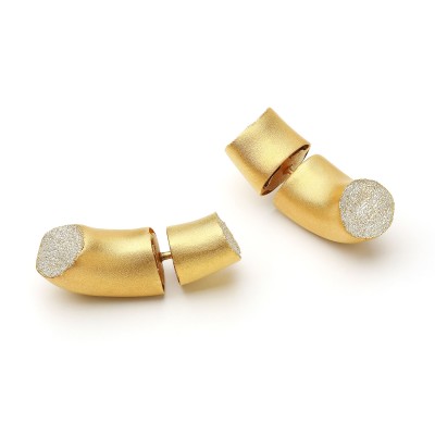 #MARKIN #Boucles d'oreilles #Earrings #Argent doré