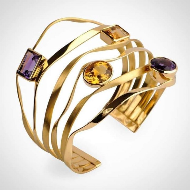 #NORIAH RUIZ #Ring #Gold #Amethyst #Citrine