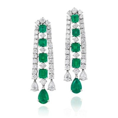 #PIRANESI # Emerald #Diamond #Bi-Colored Gold #Earrings Emeraude #Diamant #Boucles d'oreilles