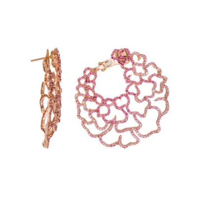 #PIRANESI #PInk Sapphire #Saphir rose #Orange sapphire #Saphir orange #Earrings #Bague d'oreille