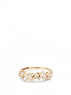 #SUZANNE KALAN #Ring #Gold #Baguette White Topaz #Topaze Taille Baguette