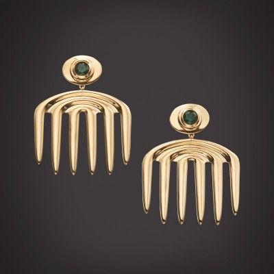 #ALMASIKA #Tsavorite Garnet #Vici Pendant Earrings