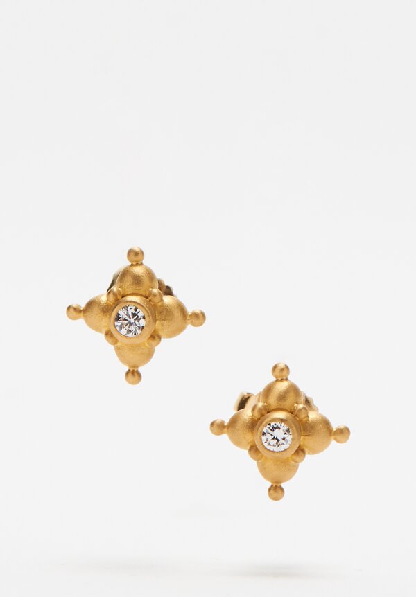#DENISE BETESH #Gold #Diamond #Or #Diamant #Earrings #Boucles d'oreilles