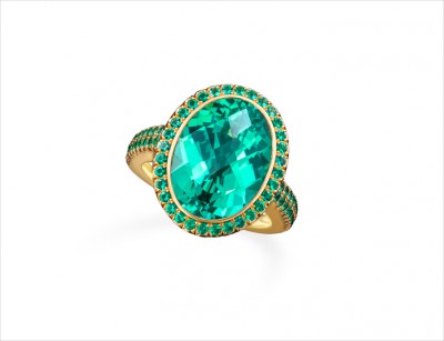 #DORIS-HANGARTNER #Lagoon-Tourmaline #Emerald-ring