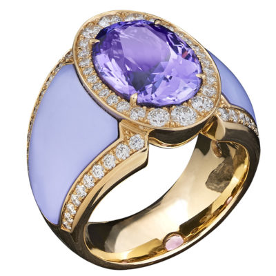 #Doris-Hangartner #tanzanite #Diamonds #light-blue-ceramic #diamants #céramique