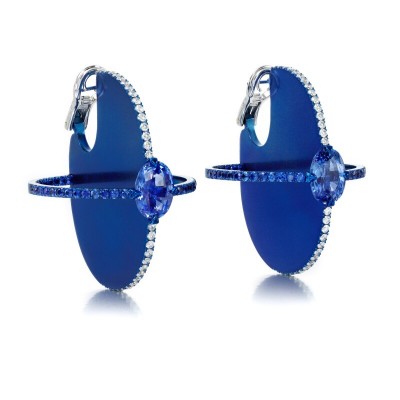 #FABIO SALINI #blue titanium #diamond #sapphire #titane bleu #diamant #saphir
