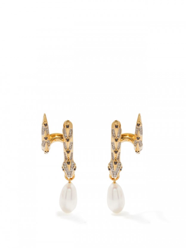 #HARRIS REED X MISSOMA #black and white diamonds #earrings #Diamants noirs et blancs #Perles #Pearls_1