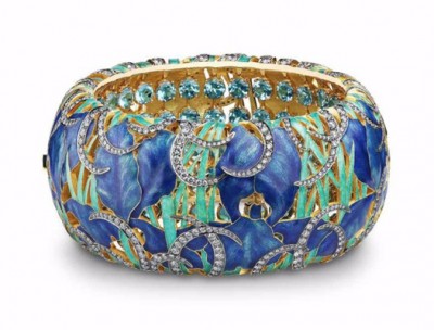 #ILGIZ FAZULZYANOV #bracelet #Or #diamants #topaze #émail #gold #diamonds #topaz #enamel
