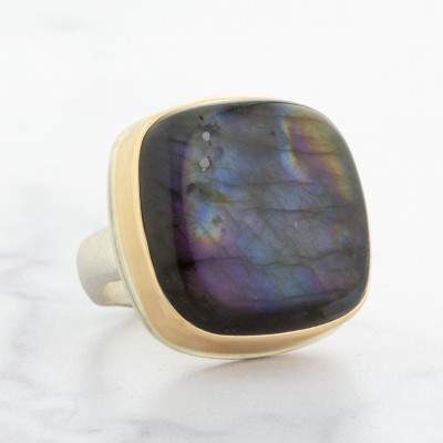 #JAMIE JOSEPH #Sterling & 14K Gold #Labradorite #Ring