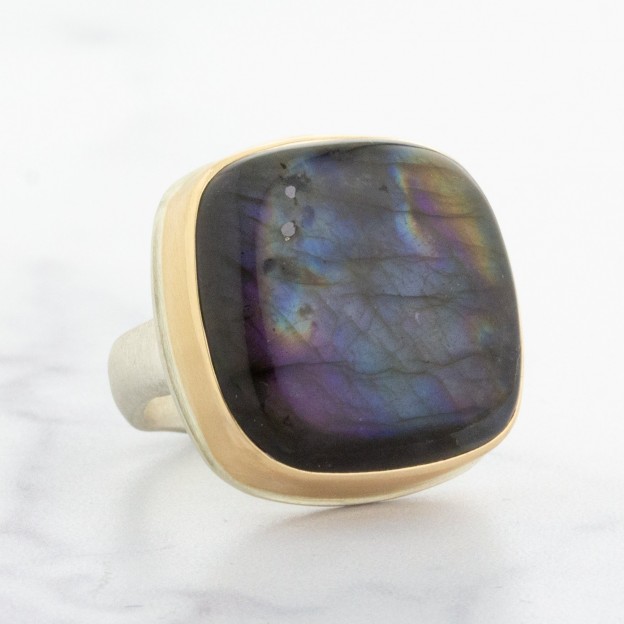 #JAMIE JOSEPH #Sterling & 14K Gold #Labradorite #Ring