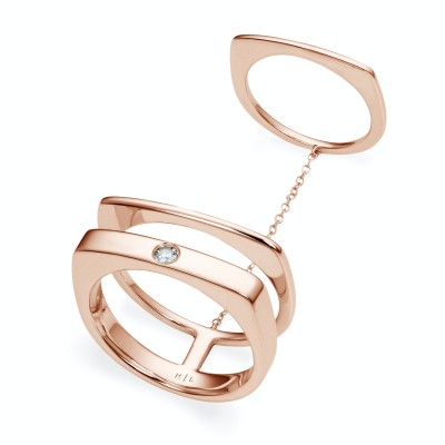 #MAGDA_LENOVA #Bague #or-rose-18-carats #diamant