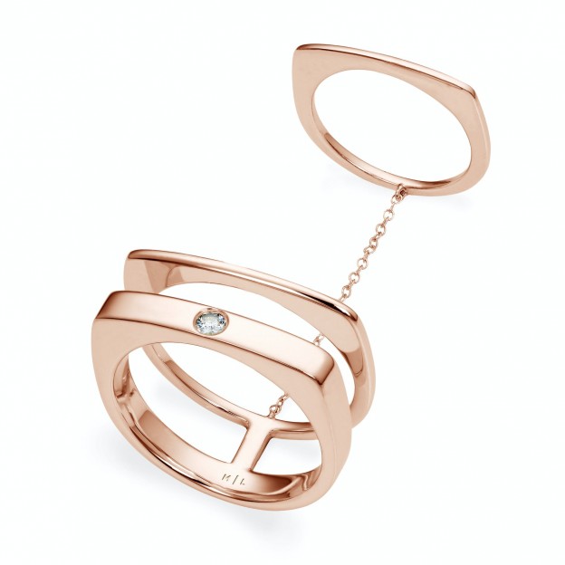 #MAGDA_LENOVA #Bague #or-rose-18-carats #diamant