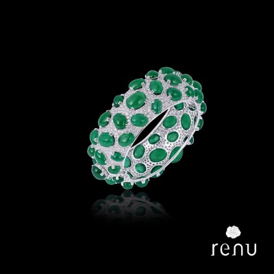 #RENU OBEROI #Emerald #Diamonds #Emeraude #diamants #bracelet