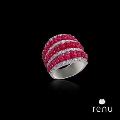 #RENU OBEROI #Rubies #Diamonds #Rubis #diamants #Bague #Ring