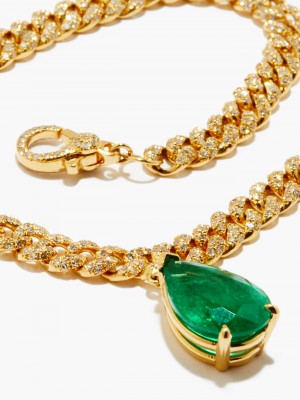 #SHAY #Necklace #Emerald #Diamonds #Emeraude #Diamants #Collier