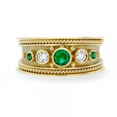 #JM EDWARDS #Ring #diamond #emerald #bague #diamant #emeraude