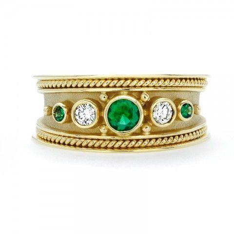 #JM EDWARDS #Ring #diamond #emerald #bague #diamant #emeraude