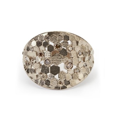 #JO HAYES #SMALL CHAOS HEX SHIELD RING