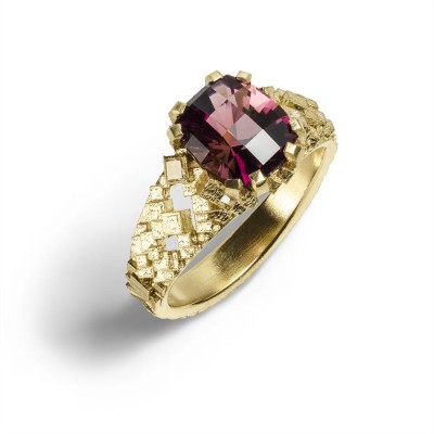 #JO HAYES #TROPICAL SUNSET TOURMALINE CUBE RING