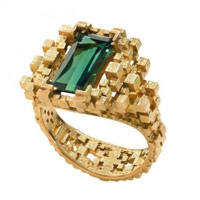 #JO HAYES #Tourmaline #gold #ring