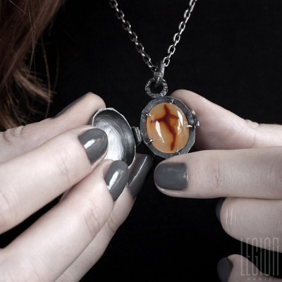 #LEGION PARIS #Bague #Ring #Agate Croix #Cross Agate #Argent #Silver