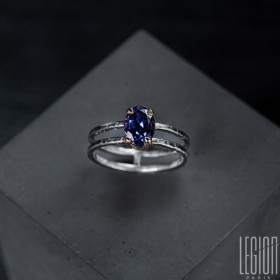 #LEGION PARIS #Brunera #Bague #Ring #Iolite#Argent #Silver #or #gold